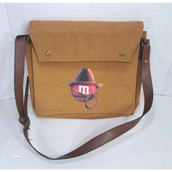 Indiana Jones M&Ms Satchel Bag 2008 Mars Collectible NASCAR Indy 500 Rare 12x11 - Picture 1 of 9